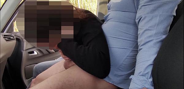  Dick flash - A girl caught me jerking off in the car and help me cum 4K - MissCreamy